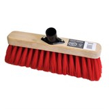 Hill Brush 11.5Inch Soft Red/PVC Broom Head (C/W Socket)